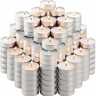 100 PCS WHITE CANDLES